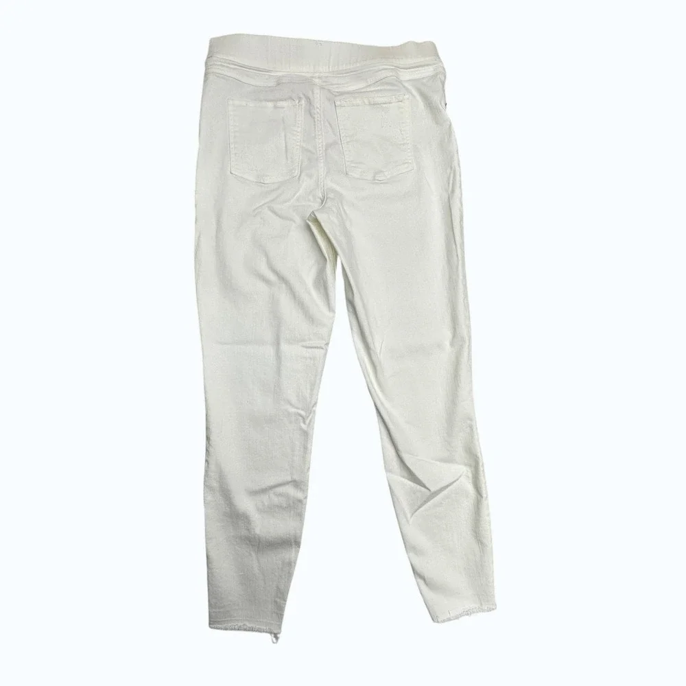 Spanx Jegging Jeans Womens‎ XL White High Rise Pull On Stretch Shaping Denim